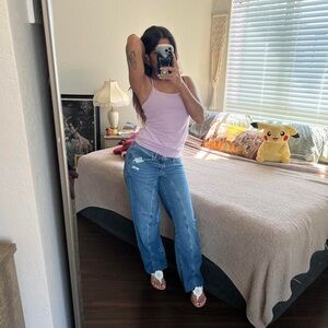 American Eagle Low Waist Baggy Jeans